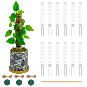 HYYZ small moss pole with stackable design for Monstera and indoor climbing plants