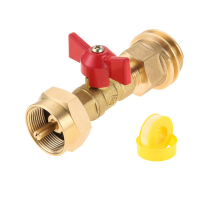 HZ-MONSTAR 20lb-to-1lb adapter brass body for durable small-tank connections.