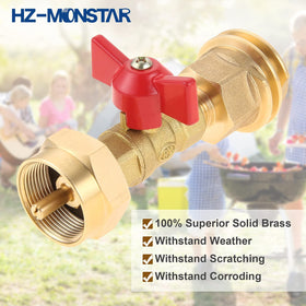 HZ-MONSTAR compatible with 1lb tanks and hoses for versatile hookups.