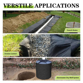 HZCGJMY drainage fabric suits gardens and landscapes for erosion control and stability.