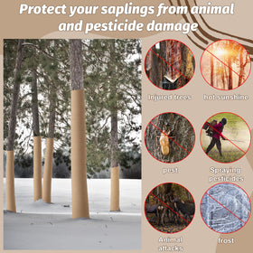 HZCGJMY wrap length lets you cover multiple trees from one purchase.