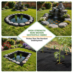 HZCGJMY versatile underlayment for koi ponds and waterfalls