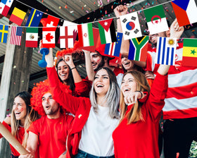 HZCPENG World Cup flags bedroom display brings team spirit to living spaces.