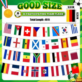 HZCPENG World Cup flags indoor decor brightens bedrooms during tournament nights.