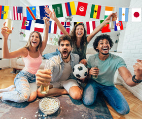 HZCPENG World Cup flags stadium-style banners elevate tailgate experiences.