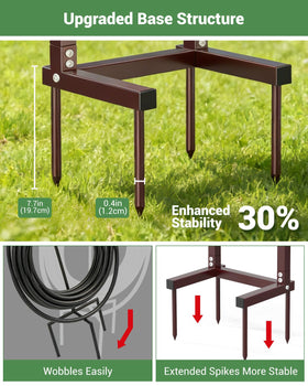 HZE 160-ft storage coils hoses neatly without clutter.