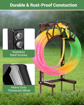 HZE weatherproof metal construction resists outdoor wear.