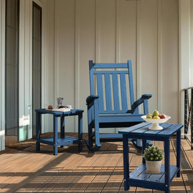 HZLBZYON Durable, weatherproof HDPE complements outdoor aesthetics.