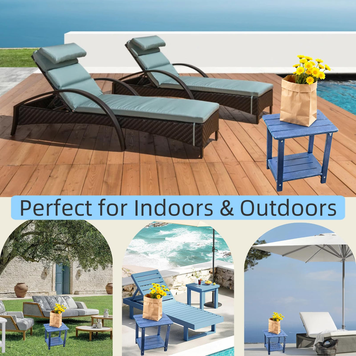 HZLBZYON Tool-free assembly makes setup quick on any patio.