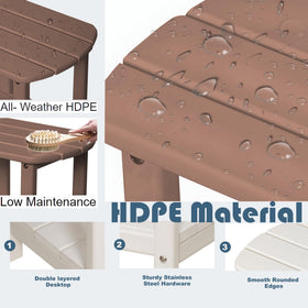 HZLBZYON BZY quick-assembly table with pre-drilled holes and screws.