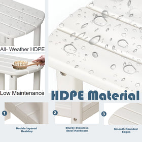 HZLBZYON Waterproof outdoor table keeps drinks stable in all weather