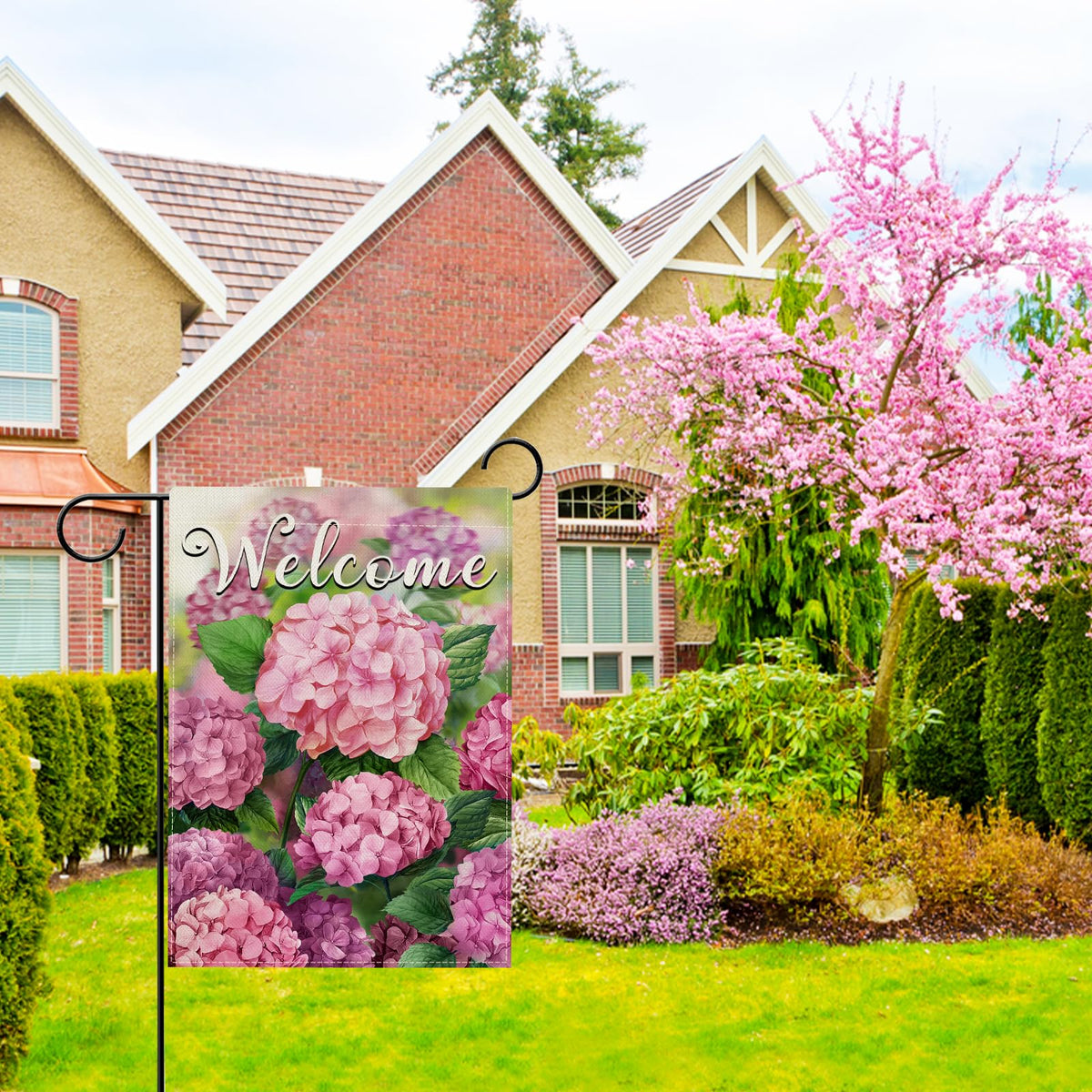 Hzppyz small 12x18 flag ideal for deck, porch, or garden spaces.