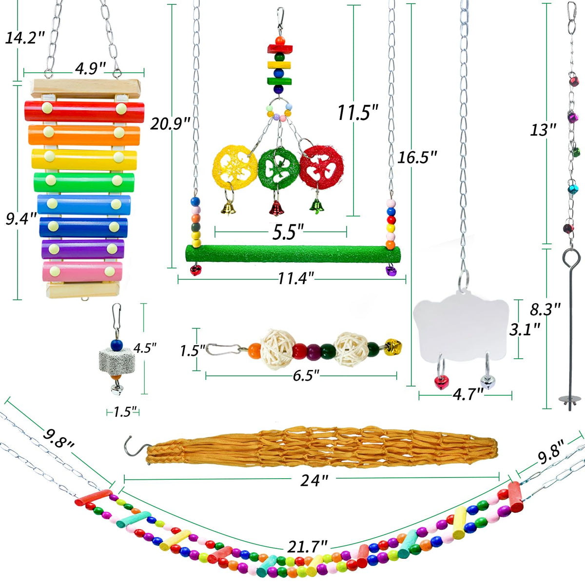 HZxoAxo chicken coop swing provides gentle movement and entertainment for hens.