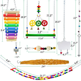 HZxoAxo chicken coop swing provides gentle movement and entertainment for hens.