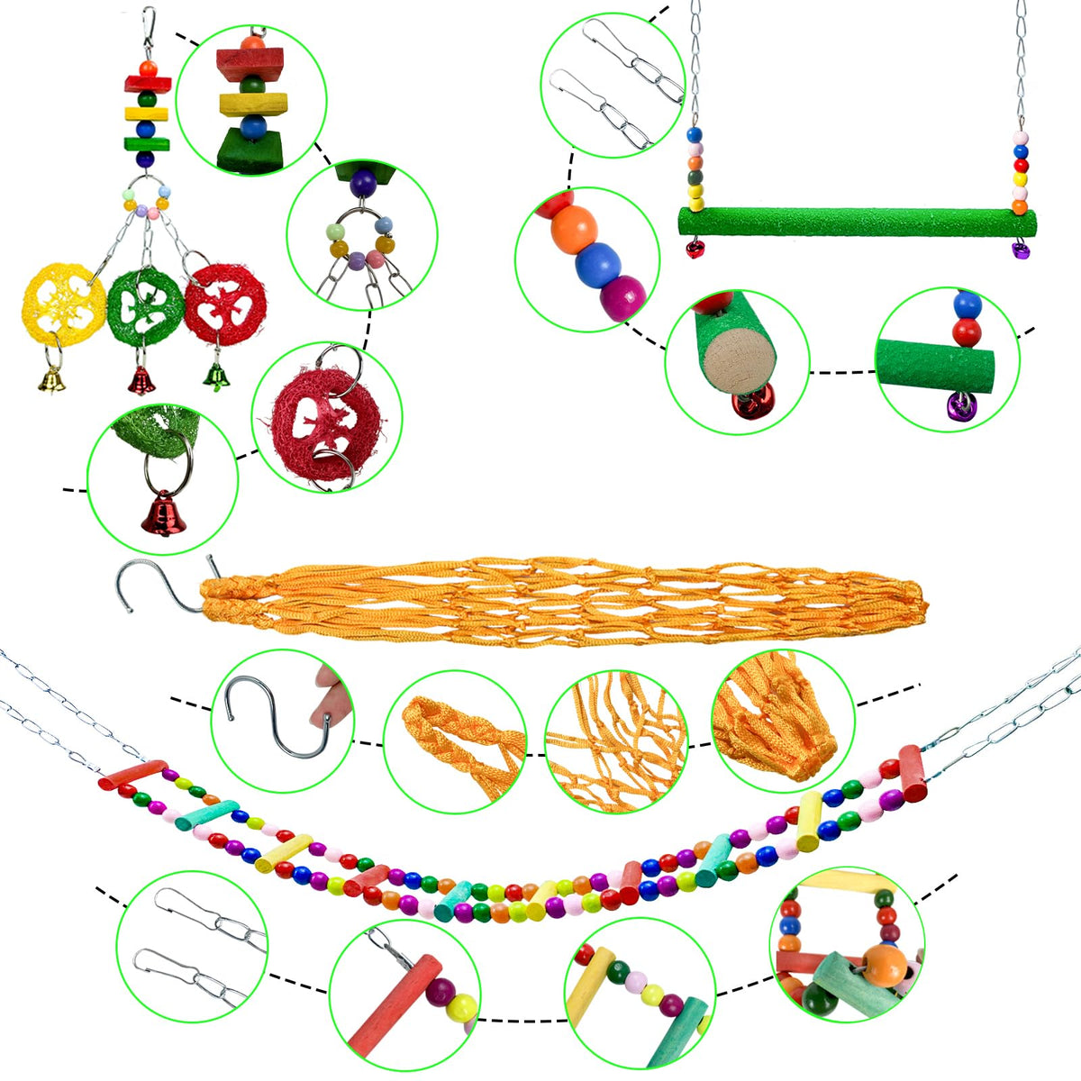 HZxoAxo vegetable fruit skewer encourages foraging and healthy nibbling.