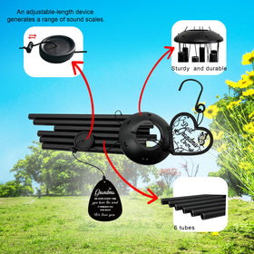 HZYCYYFC premium steel wind chime features sturdy construction and lasting beauty