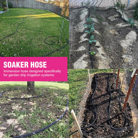 HZYOUMU easy-installation round soaker hose connects to existing irrigation setup