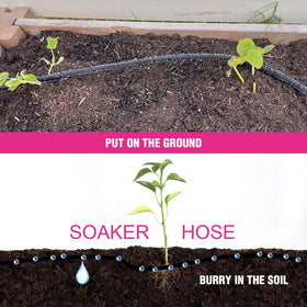 HZYOUMU soaker hose delivers uniform water coverage along its 75 ft length