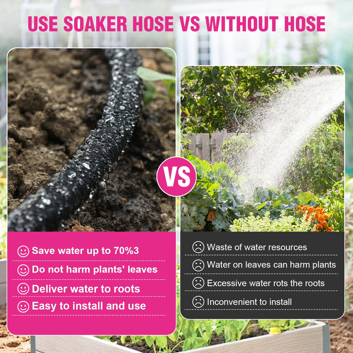 HZYOUMU efficient water-saving round soaker hose design for gardens