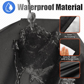 i COVER 65-inch grill cover waterproof material keeps gear dry in rain.