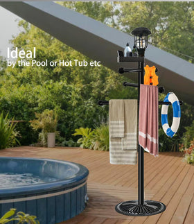 i365amz pool towel rack detachable design enables compact storage