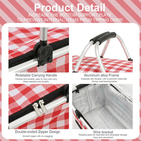 IACTIVE waterproof aluminum lining keeps contents warm or cool.