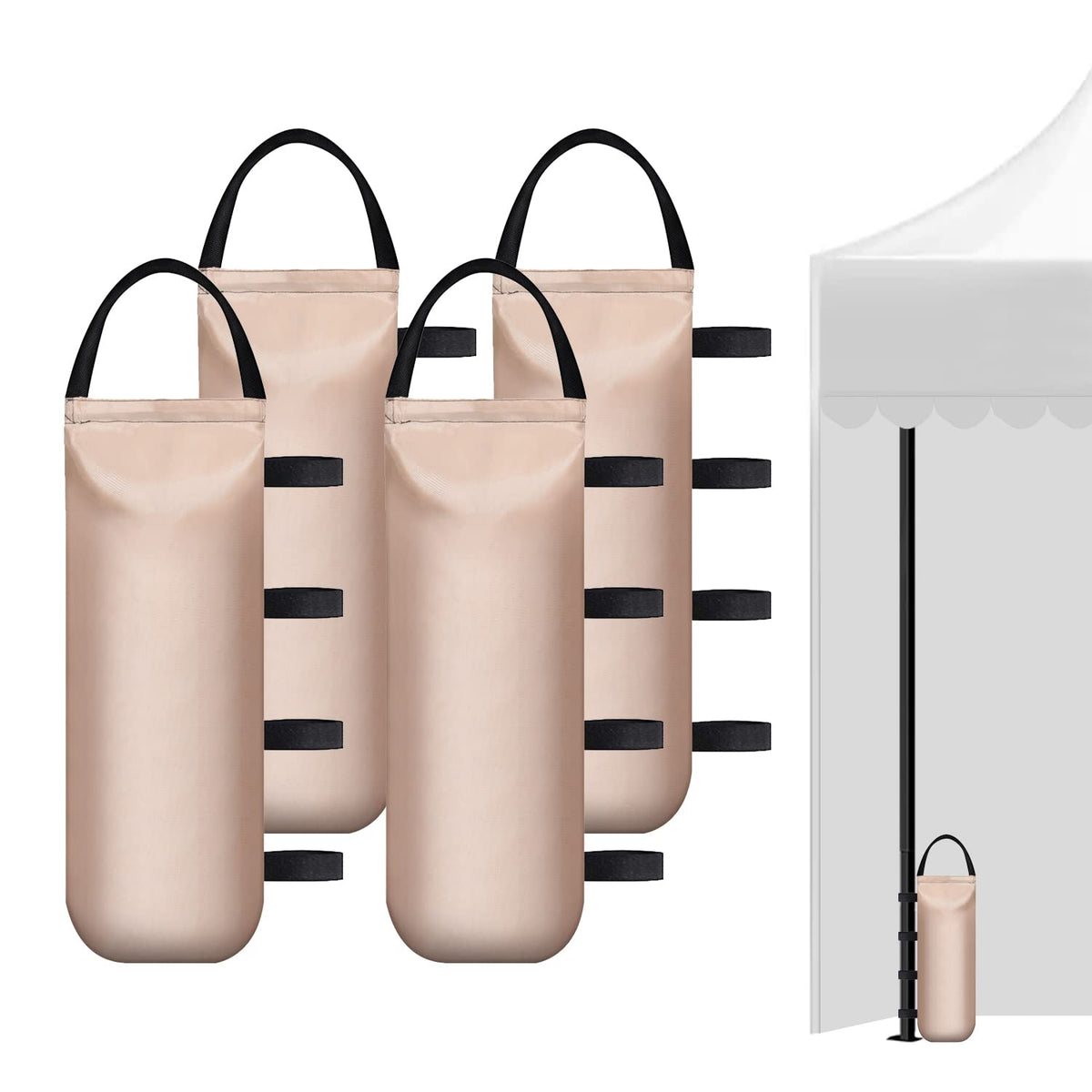 IALNAI heavy sandbags for canopy front view showing windproof stability.