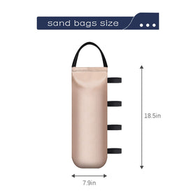 IALNAI heavy sandbags for canopy side view highlighting durable Oxford cloth and seams.