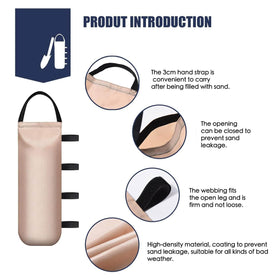 IALNAI four-pack sandbags sold without sand for flexible filling.