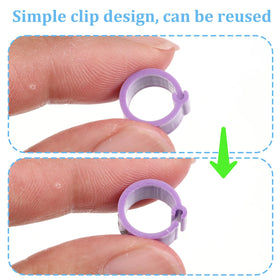 IANFAN 8mm red leg ring for color-coded bird management