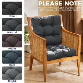 IASEAHK dining wicker chair pads enhance porch setup and comfort