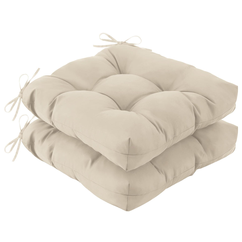 IASEAHK outdoor chair cushions 19x19 top view in beige