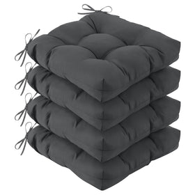 IASEAHK outdoor chair cushions 4-pack with waterproof fabric keeps chairs vibrant in sun and rain.