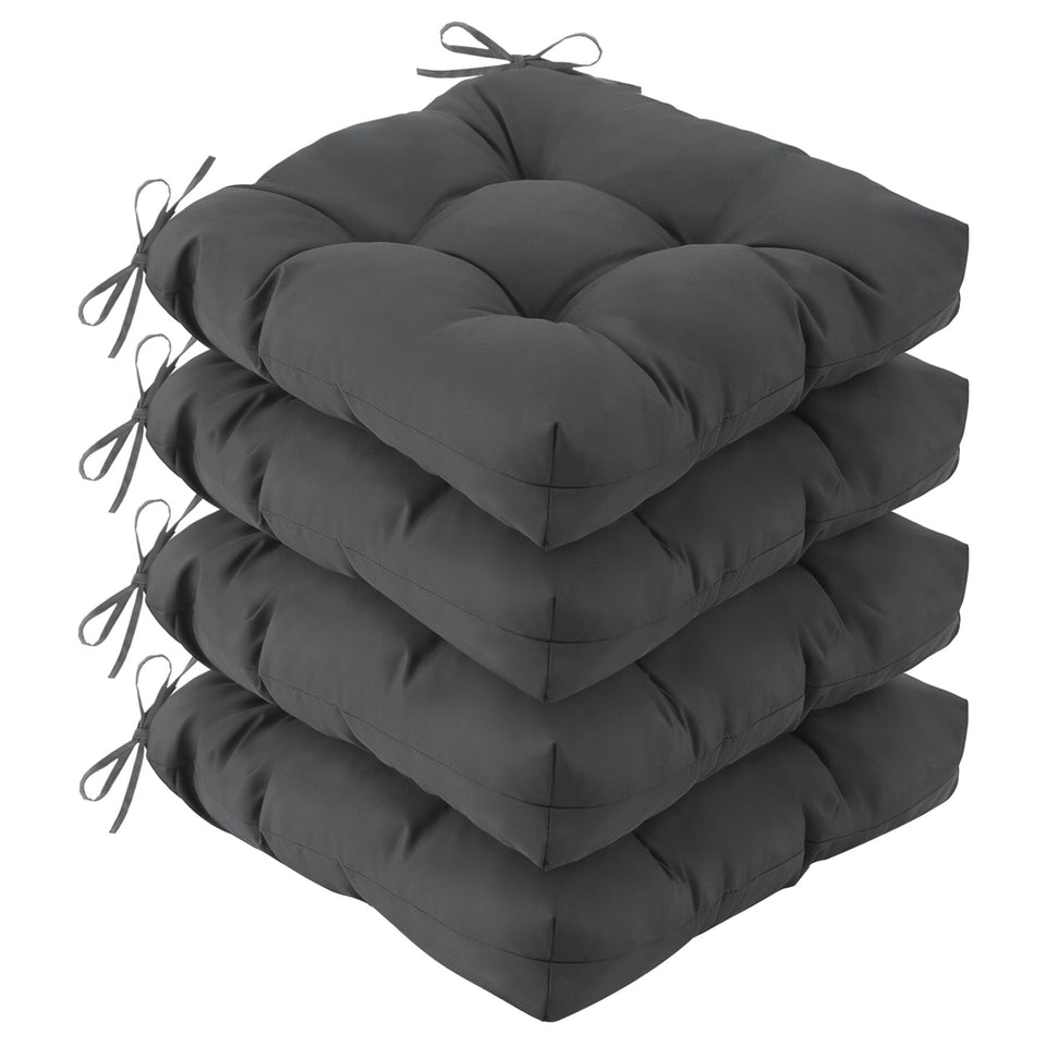 IASEAHK outdoor chair cushions 4-pack with waterproof fabric keeps chairs vibrant in sun and rain.