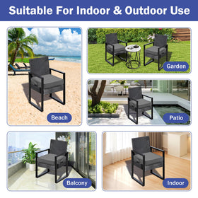 IASEAHK cushions dark grey color enhances stylish outdoor decor