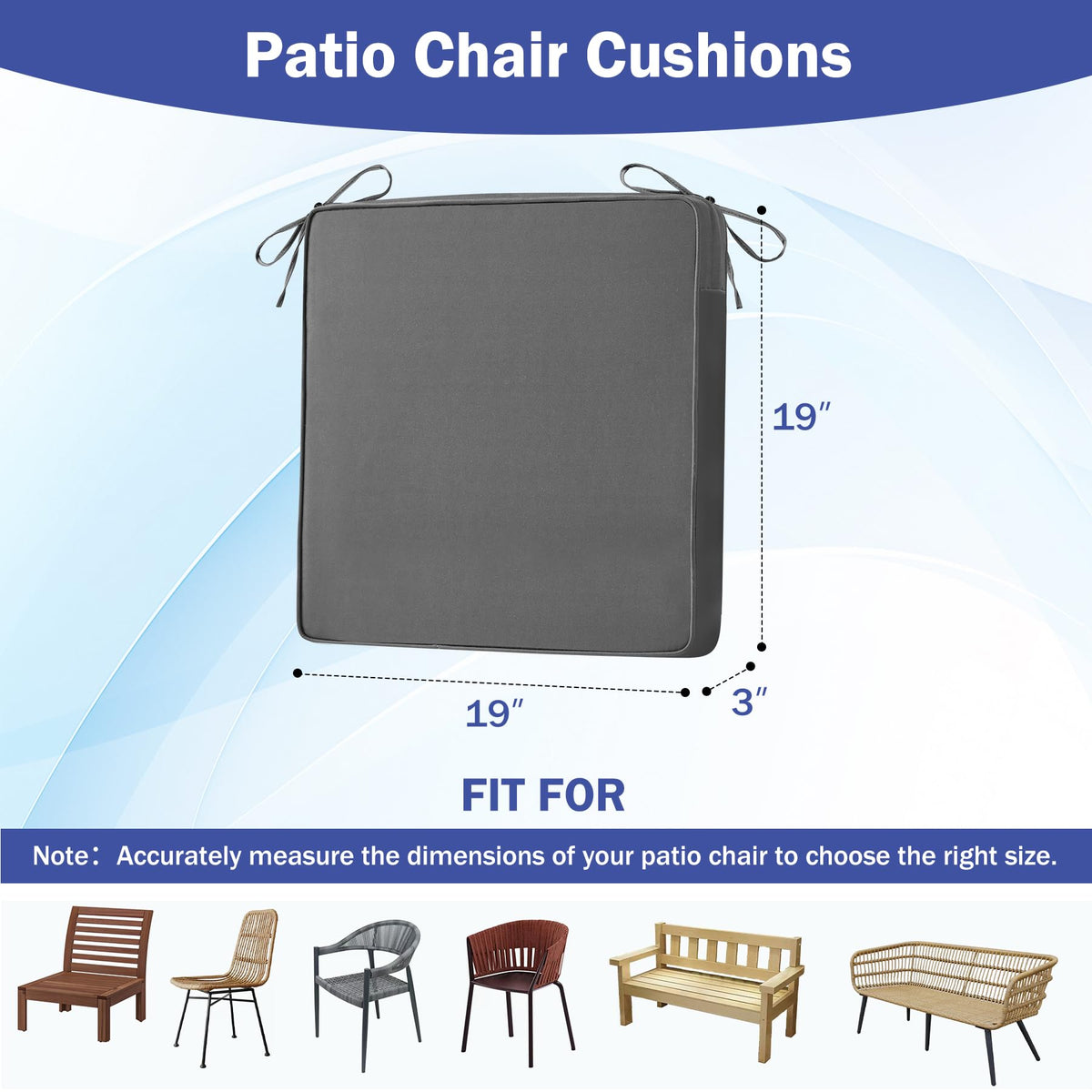 IASEAHK cushions waterproof fabric protects outdoor seating