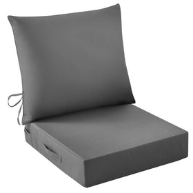 IASEAHK outdoor seat cushion 24x24, sag-resistant foam for patio chairs.