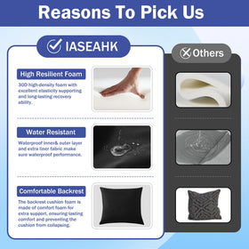 IASEAHK removable machine-washable covers simplify cleaning