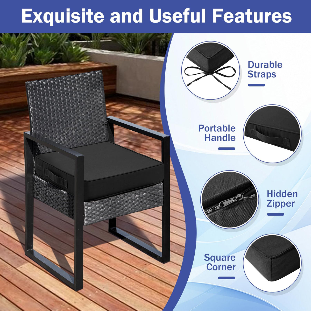 IASEAHK removable covers are machine-washable for easy cleaning