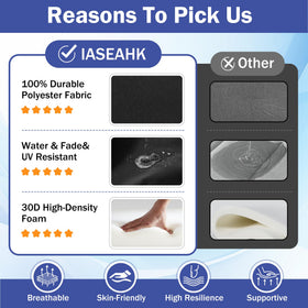 IASEAHK square-corner stitching keeps cushions shape and durability