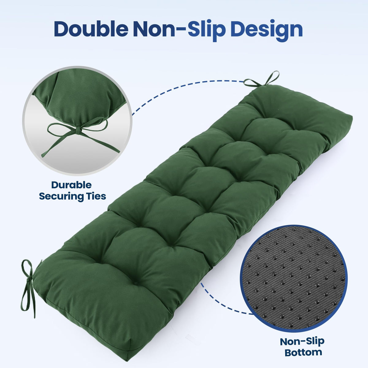 IASEAHK tufted 5-inch cushion adds stylish comfort to any seating
