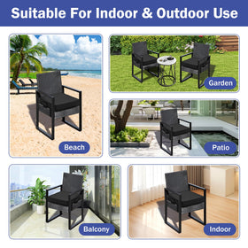 IASEAHK cushions come in 18.5x16x3 and 19x19x3 for versatile chair fit