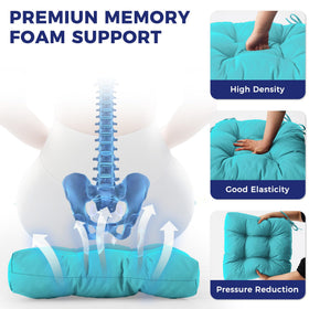 IASEAHK cushions feature water-resistant coating for light rain protection