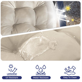 Waterproof coating detail on IASEAHK outdoor cushions