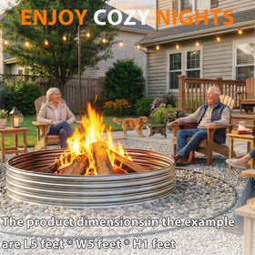 IBGUC Fire Pit Ring as a cozy focal point for backyard or camping.