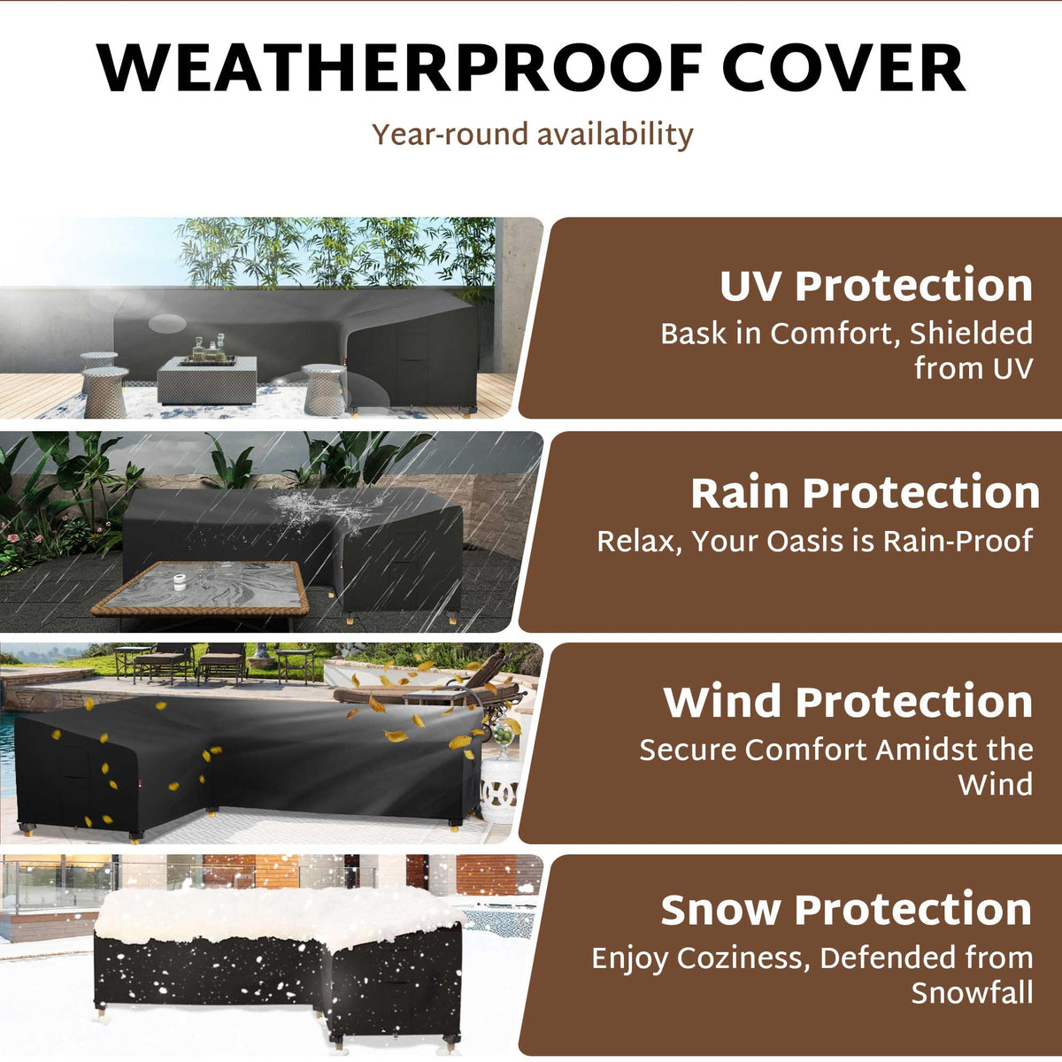 iBirdie 600D tear-resistant fabric stands up to outdoor use.