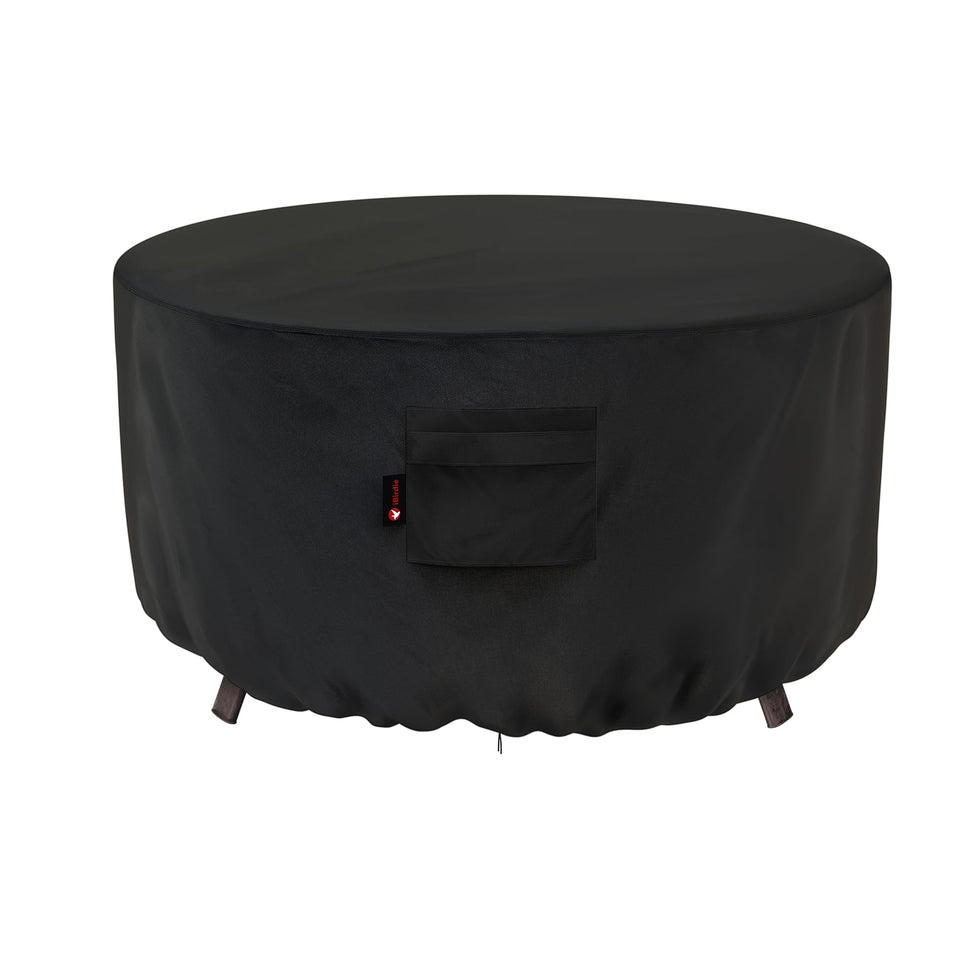 ibirdie fire pit cover round 28-inch protects from rain and dust