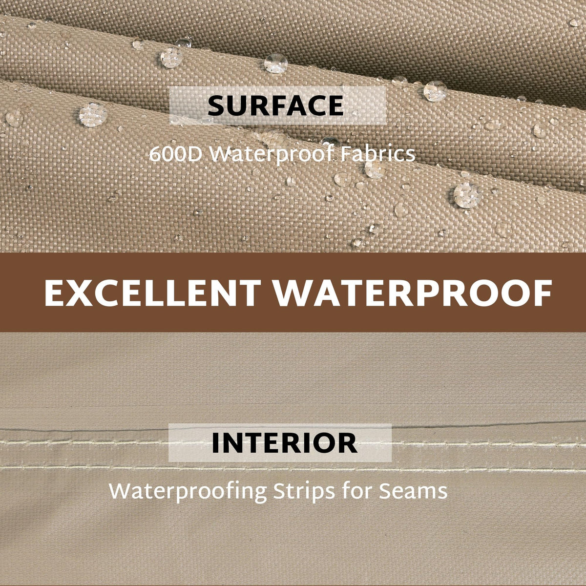 iBirdie L-shaped sofa cover designed for a tailored outdoor look and protection.