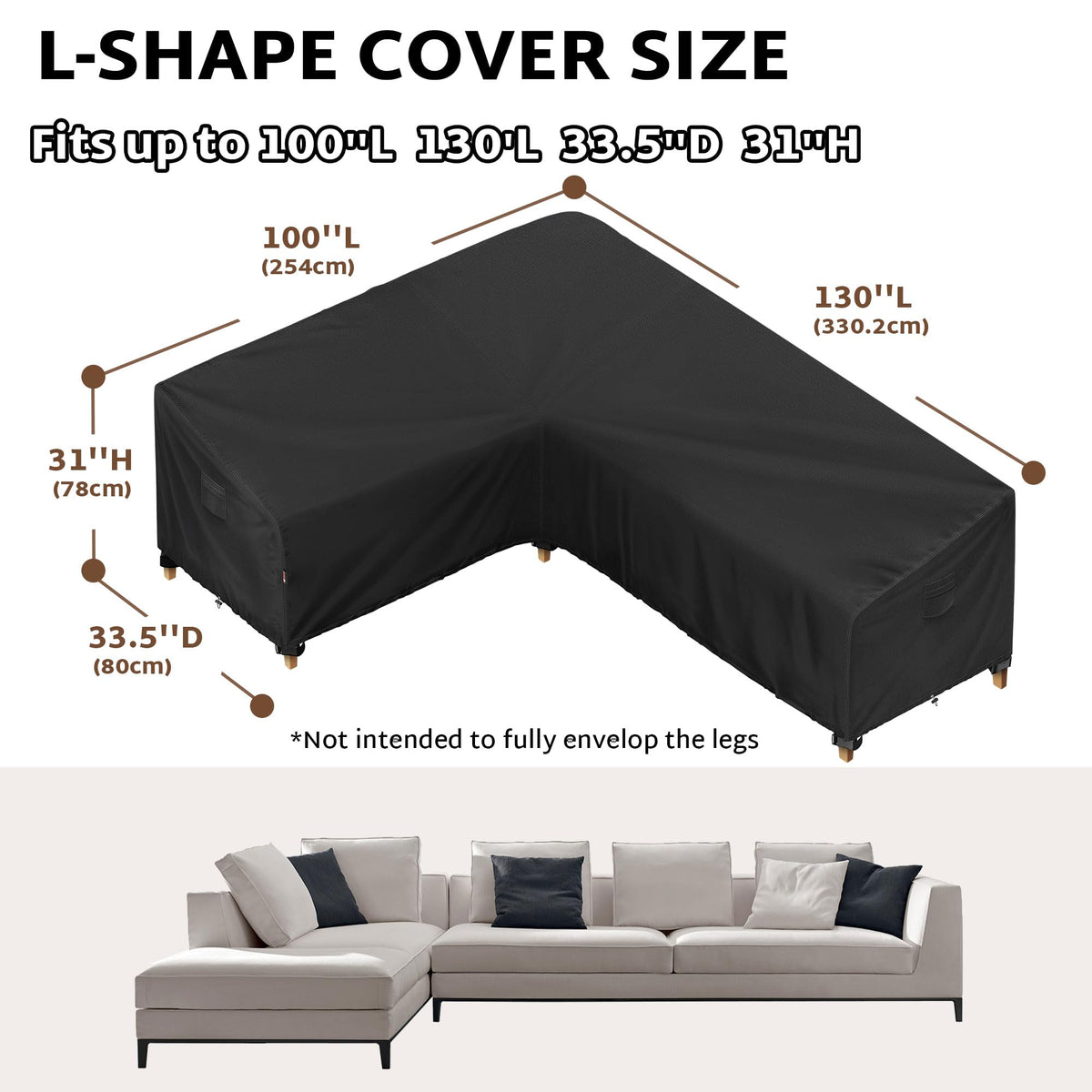 iBirdie outdoor cover 100x130 inch side-left view protects against weather
