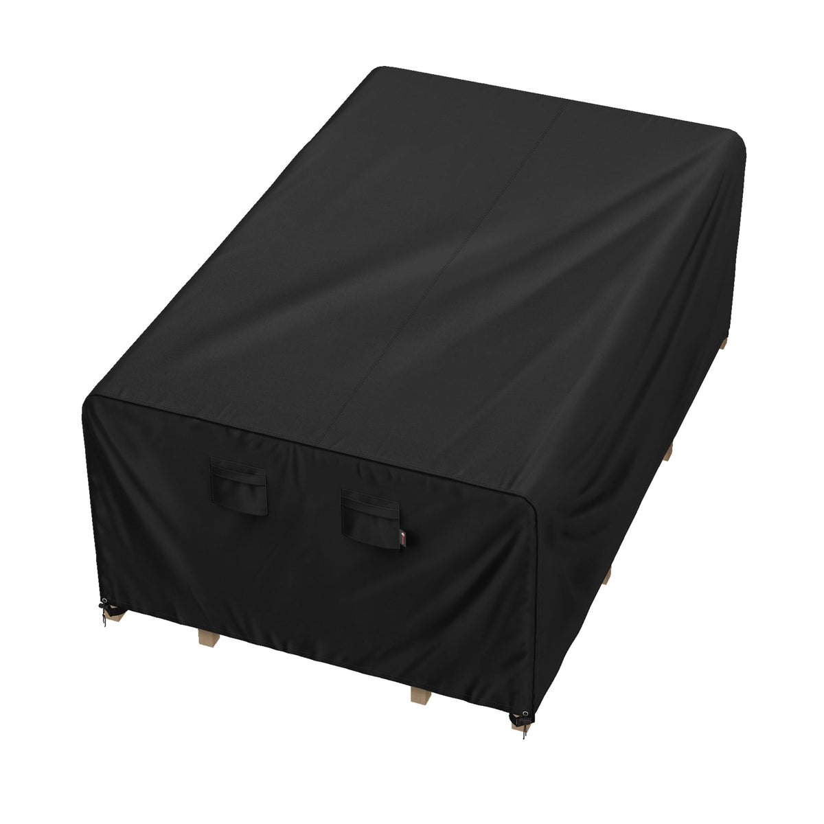 iBirdie outdoor cover on a 72x56 table showing weatherproof protection